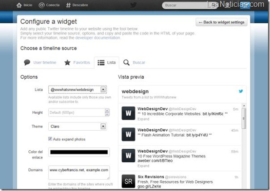 Twitter-Widget