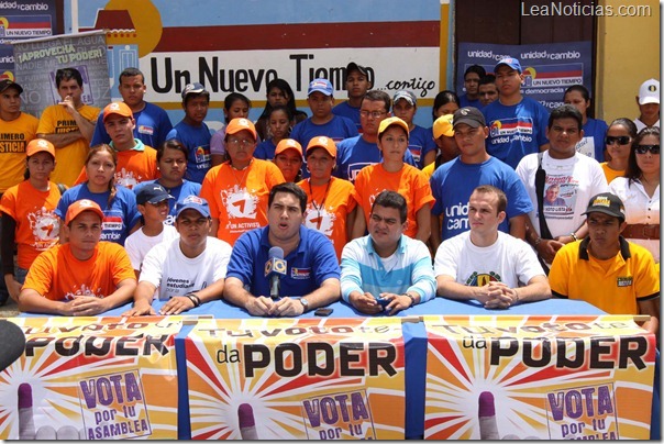 Rueda de prensa Jovenes. Vocero Ángel Arellano