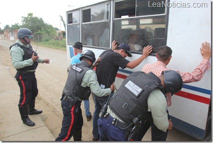 operativo policia del municipio Bolívar